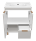 Миниатюра изображения товара Тумба с умывальником Brevita Risacca Crema 70 / RIS-06070-0342Я+B-OND070-01 (серый кашемир)