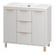 Миниатюра изображения товара Тумба с умывальником Brevita Risacca Crema 90 / RIS-06090-0342Я+B-OND090-01 (серый кашемир)