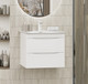 Миниатюра изображения товара Тумба с умывальником Misty Мираж 60 / П-Мир-01060-011П2Я+RCW-140260WH