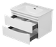 Миниатюра изображения товара Тумба с умывальником Misty Мираж 70 / П-Мир-01070-011П2Я+RCW-140270WH