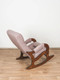 Миниатюра изображения товара Кресло-качалка Glider Аоста (темно-розовый/орех антик)