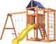 Миниатюра изображения товара Игровой комплекс National Tree Company Fun Land с сеткой стенкой и качелями / ДКПМ