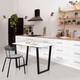 Миниатюра изображения товара Обеденный стол Millwood Уэльс Л18 100x70х75 (белый/металл черный)