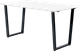 Миниатюра изображения товара Обеденный стол Millwood Уэльс Л18 130x80х75 (белый/металл черный)