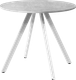 Миниатюра изображения товара Обеденный стол Millwood Олесунн D90x90x75х1.8 (бетон/металл белый)