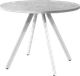Миниатюра изображения товара Обеденный стол Millwood Олесунн D100x100x75 (бетон/металл белый)