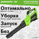 Миниатюра изображения товара Воздуходувка аккумуляторная Greenworks GD40BG3 / 2408207UB