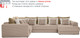 Миниатюра изображения товара Диван П-образный Moon Family Мэдисон 006 / 80633677