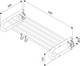 Миниатюра изображения товара Полка для полотенца Milardo Easy EASBWS2M49