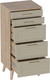 Миниатюра изображения товара Комод Мебельград Гавана 5ящ 50.2x40.4x109 (дуб светлый натуральный/светло серый софт)