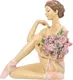 Миниатюра изображения товара Статуэтка Elan Gallery Балерина с цветами в розовом / 210180