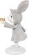 Миниатюра изображения товара Статуэтка Elan Gallery Зайка в бежевом плаще / 210198