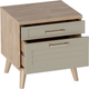 Миниатюра изображения товара Прикроватная тумба Мебельград Гавана (дуб светлый натуральный/светло серый софт)