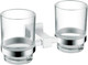 Миниатюра изображения товара Набор стаканов для зубной щетки и пасты Lauter 21SH6081 (Chrome)