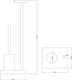 Миниатюра изображения товара Стойка для туалетной бумаги с ершиком Lauter 21SH591BM