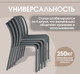 Миниатюра изображения товара Стул пластиковый Sheffilton SHT-S173 / 288170 (пластик, темно-серый RAL 7024)