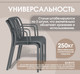 Миниатюра изображения товара Стул пластиковый Sheffilton SHT-S173-1 / 288183 (пластик, темно-серый RAL 7024)