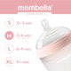 Миниатюра изображения товара Бутылочка для кормления Mombella 8139 (210мл, розовый)