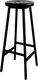 Миниатюра изображения товара Табурет барный Stal-Massiv Button-65 (черный/черный)