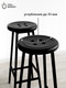 Миниатюра изображения товара Табурет барный Stal-Massiv Button-65 (черный/черный)