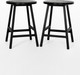 Миниатюра изображения товара Набор табуретов Stal-Massiv SMH-245 (2шт, черный/черный)