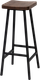 Миниатюра изображения товара Табурет барный Stal-Massiv HALLS-М78 (дуб мореный/черный)