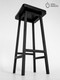 Миниатюра изображения товара Табурет барный Stal-Massiv HALLS-М78 (черный/черный)