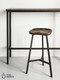 Миниатюра изображения товара Табурет барный Stal-Massiv PopART-65 (дуб мореный/черный)