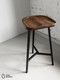 Миниатюра изображения товара Табурет барный Stal-Massiv PopART-65 (дуб мореный/черный)