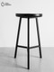 Миниатюра изображения товара Табурет барный Stal-Massiv PopART-78 (черный/черный)