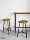 Миниатюра изображения товара Табурет барный Stal-Massiv PopART-78 (дуб натуральный/черный)