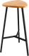 Миниатюра изображения товара Табурет барный Stal-Massiv Delta-76 (дуб натуральный/черный)