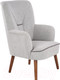 Миниатюра изображения товара Кресло мягкое Halmar Bishop (светло-серый/орех)