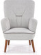 Миниатюра изображения товара Кресло мягкое Halmar Bishop (светло-серый/орех)