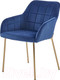 Миниатюра изображения товара Стул Halmar K306 (синий/золото)