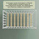 Миниатюра изображения товара Детская кроватка СКВ 3190111-6 с матрасом Plitex Юниор-премиум  (белый бук)