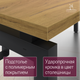 Миниатюра изображения товара Компьютерный стол Millwood Будапешт 180x80x78.85 (дуб золотой Craft/металл черный)