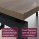 Миниатюра изображения товара Компьютерный стол Millwood Будапешт 180x80x78.85 (дуб табачный Craft/металл черный)
