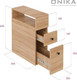 Миниатюра изображения товара Тумба для ванной Onika Кроун 20 / 402002 (дуб сонома)
