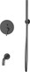 Миниатюра изображения товара Душевой гарнитур со смесителем Whitecross Y YSET06GM (оружейная сталь)