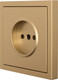 Миниатюра изображения товара Розетка Lezard Zima 704-3688-121BQC (золото)
