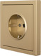 Миниатюра изображения товара Розетка Lezard Zima 704-3688-124BQC (золото)