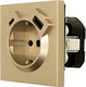 Миниатюра изображения товара Розетка Lezard Zima 704-3688-181TC (золото)