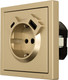 Миниатюра изображения товара Розетка Lezard Zima 704-3688-181TC (золото)