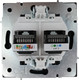 Миниатюра изображения товара Розетка Lezard Zima 704-4288-143 (черный бархат)