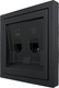Миниатюра изображения товара Розетка Lezard Zima 704-4288-143 (черный бархат)