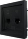 Миниатюра изображения товара Розетка Lezard Zima 704-4288-144 (черный бархат)