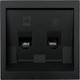 Миниатюра изображения товара Розетка Lezard Zima 704-4288-144 (черный бархат)