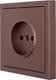 Миниатюра изображения товара Розетка Lezard Zima 704-7388-121BQC (шоколад)