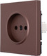 Миниатюра изображения товара Розетка Lezard Zima 704-7388-121BQC (шоколад)